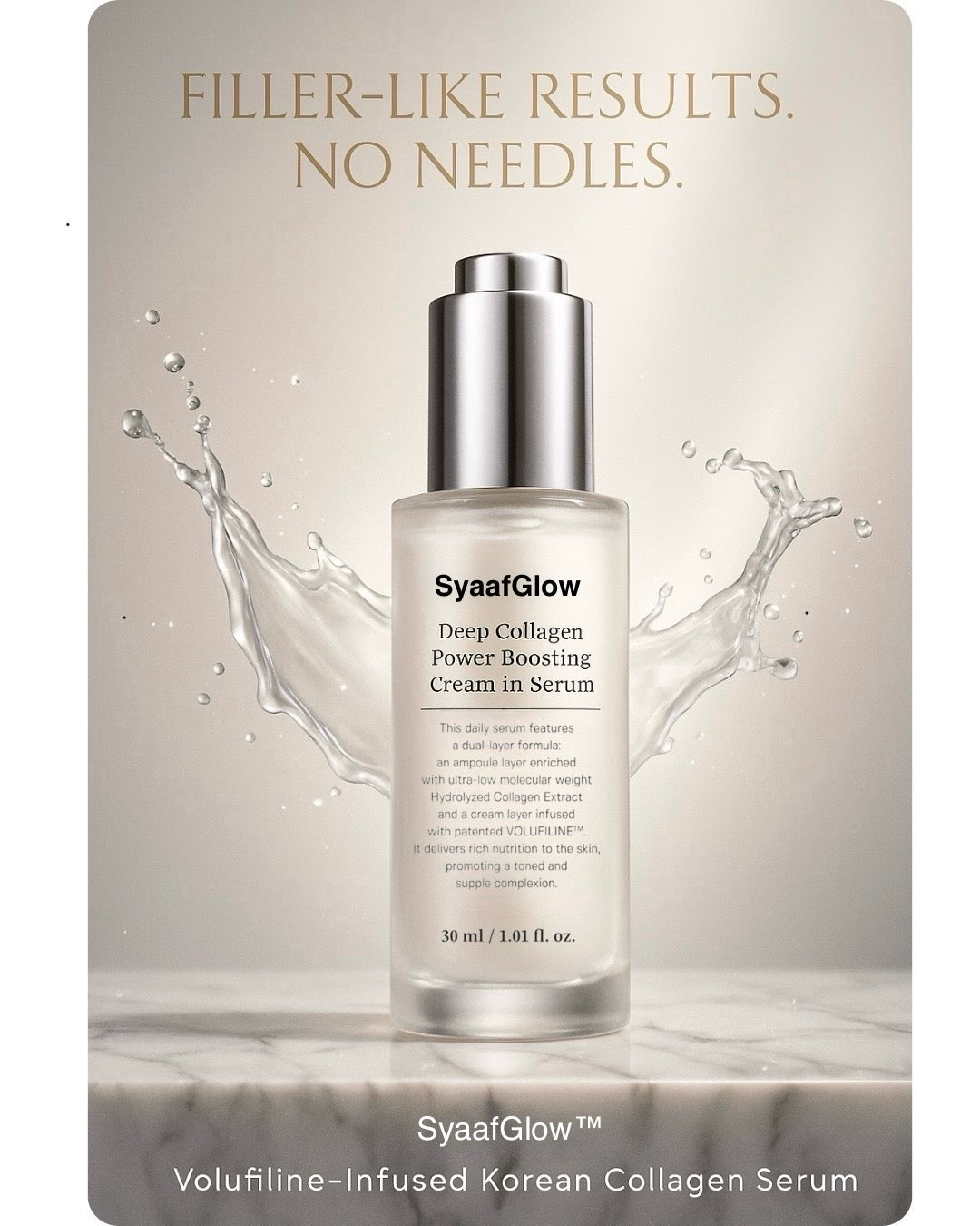 SyaafGlow™ Volufiline-Infused Korean Collagen Serum